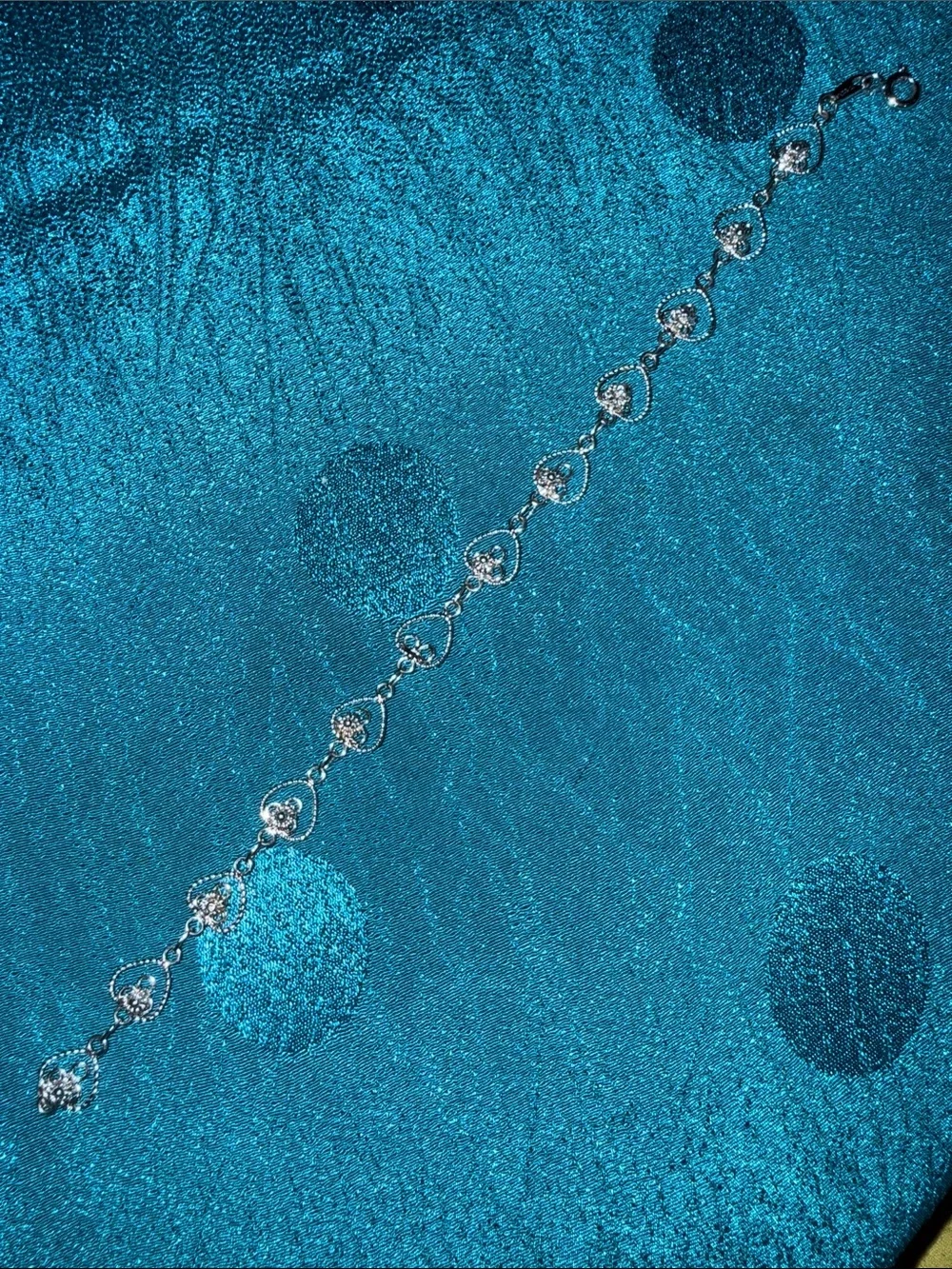 Sterling Silver Heart Link Bracelet - Women Swim